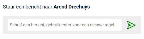 Bericht sturen onder een oproep of profiel
